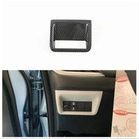 car headlight switch button frame cover trim sticker fit for honda fit 2020 2021 carbon fiber abs car styling