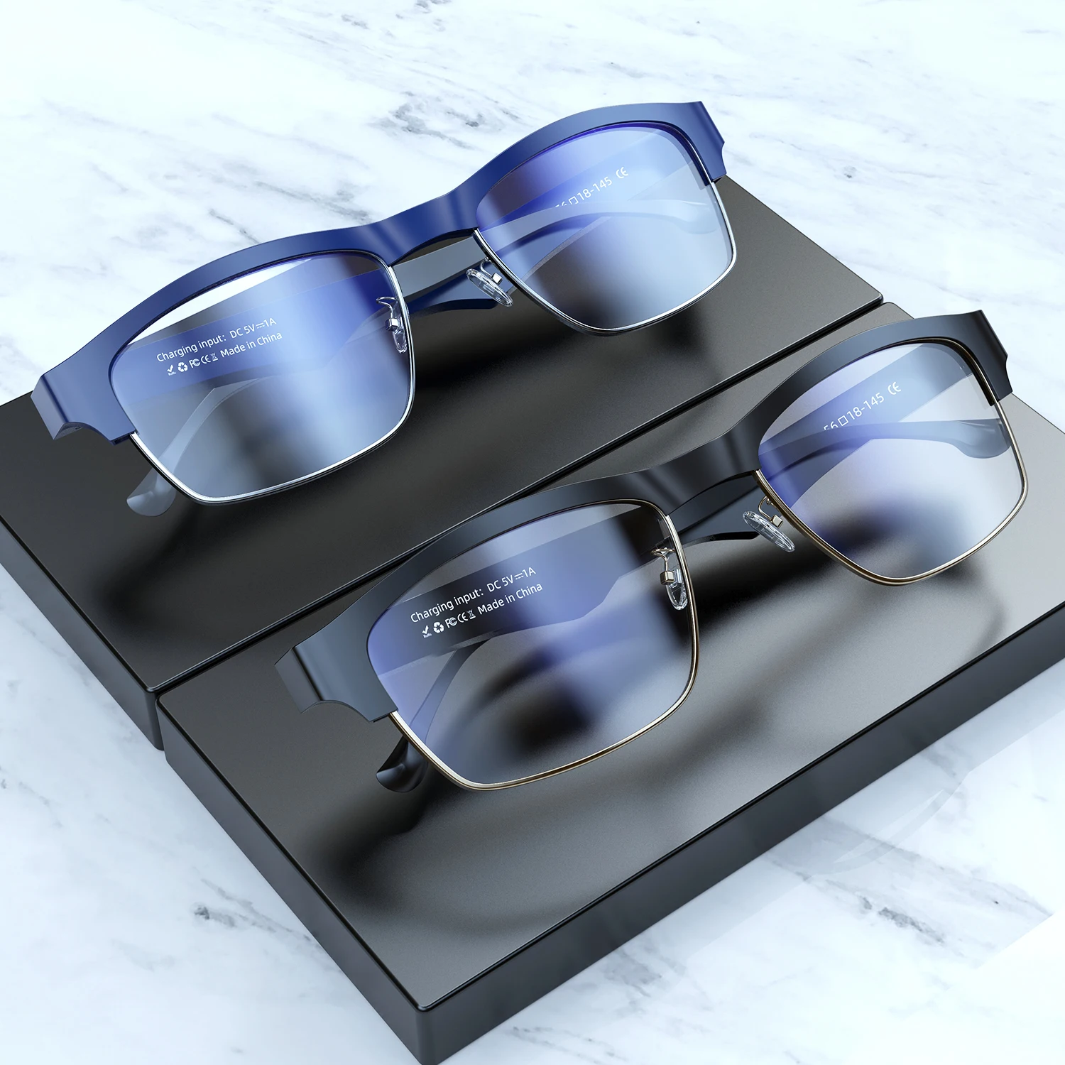 Wireless Waterproof Bluetooth Smart Glasses Touch Hands-Free Call Music Anti-blue light glasses With Microphone sports | Аксессуары для