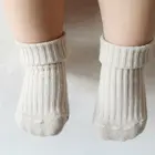 Носки-тапочки Imcute для мальчиков и девочек, вязаные, теплые, плотные, Нескользящие, осень 2020