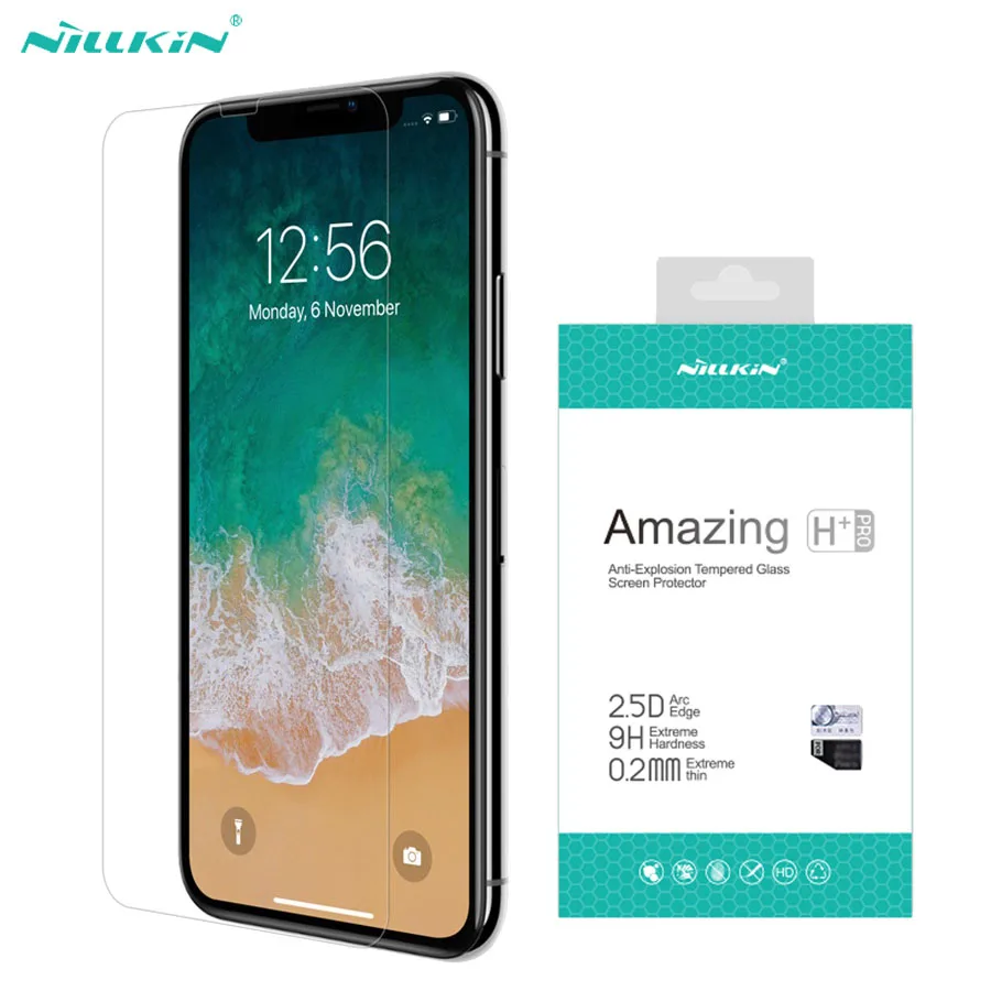 Для iPhone 11 Pro Max X XR XS закаленное стекло на айфон Nillkin Amazing H + PRO Анти-взрыв 9H 2.5D