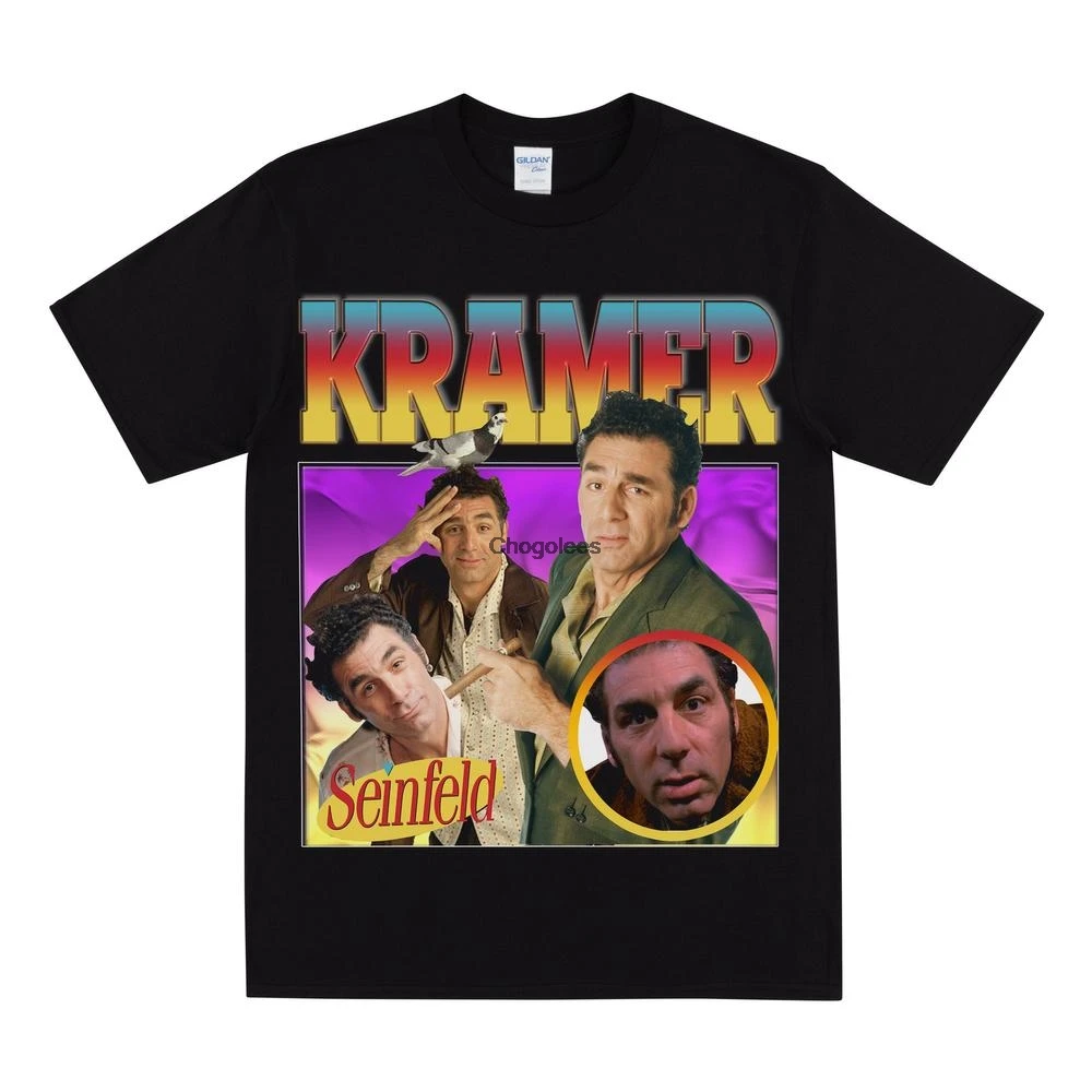 Футболка SEINFELD KRAMER Tribute Мужская футболка Женская забавная 90-х годов топ винтажные