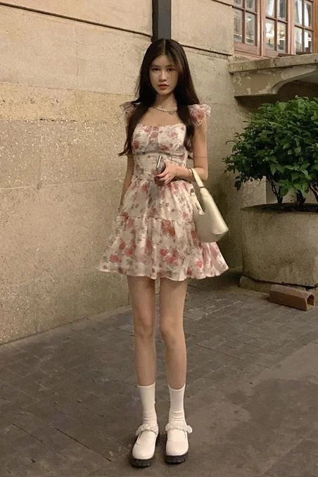 Платье с цветочным принтом | Женская одежда