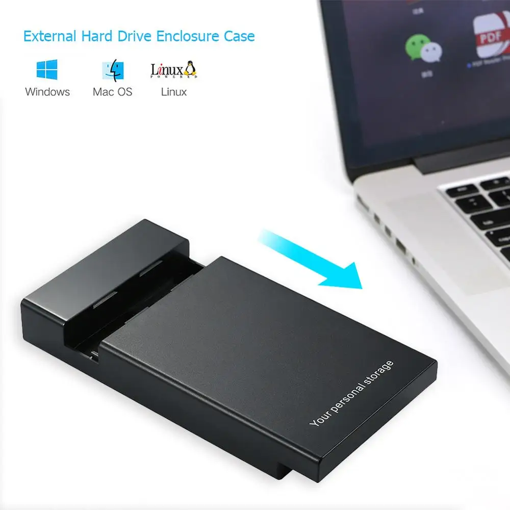 VKTECH 3 5 дюйма HDD чехол USB 0 к SATA III внешний жесткий диск корпус USB3.0 коробка поддержка
