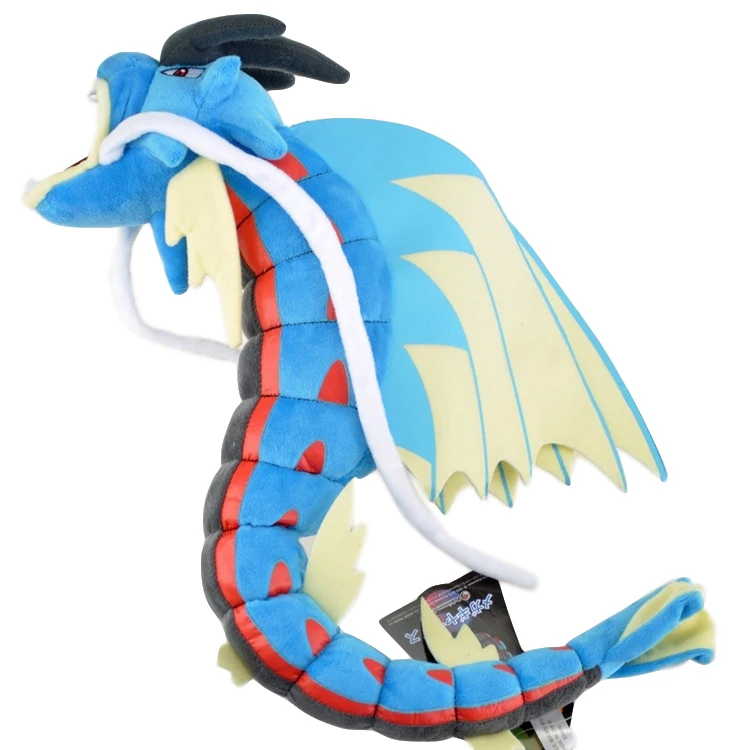 Gyarados Blue 60cm 8 стилей Dragonair Gyarados Mega Rayquaza Sky Dragon карманное животное серия Пикачу плюшевые игрушки кукла День рождения фестиваль подарок для детей - Цвет: Gyarados Blue 60cm