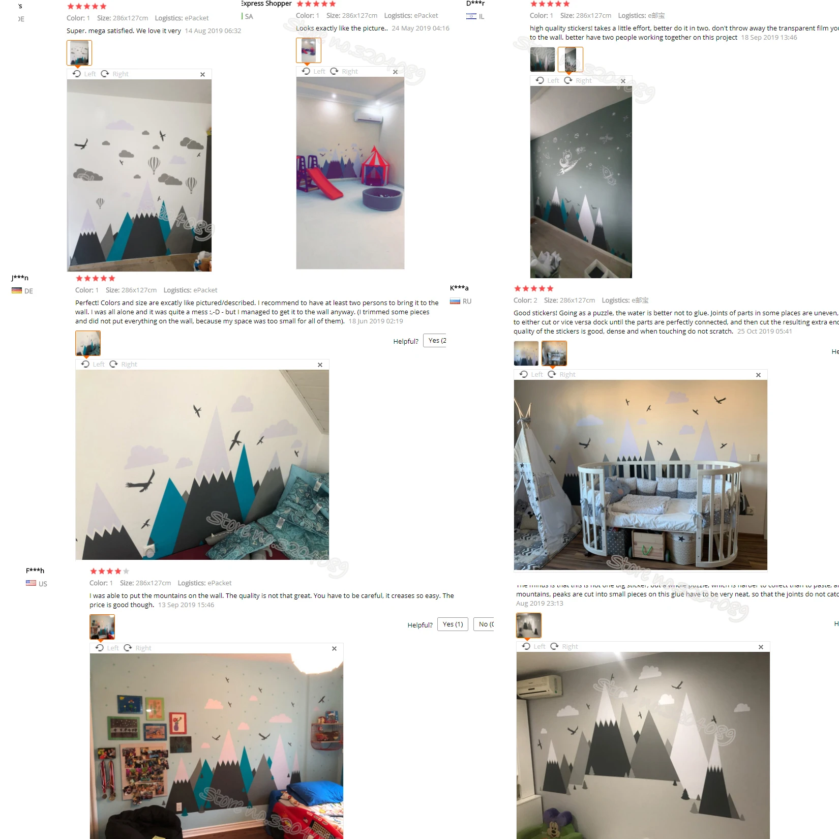 Настенная Наклейка в виде серых кремовых гор домашний декор для детской комнаты