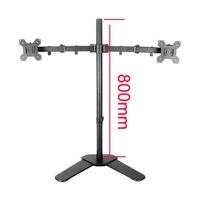 dl ms01l desktop clamping full motion 360 degree dual monitor holder 10 27lcd led monitor mount arm loading 9 9kgs pc stand