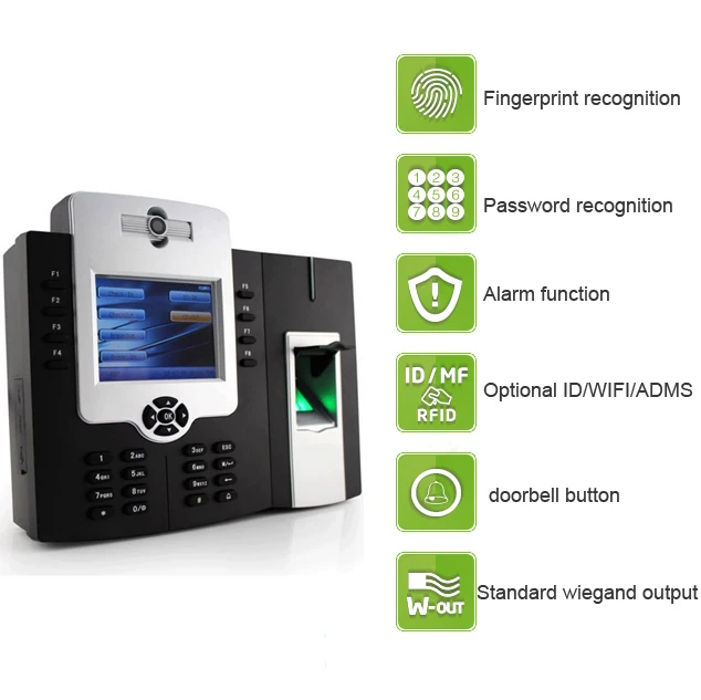 Iclock880 Wi-Fi Tcp/Ip устройство записи времени с камерой и отпечатком пальца |