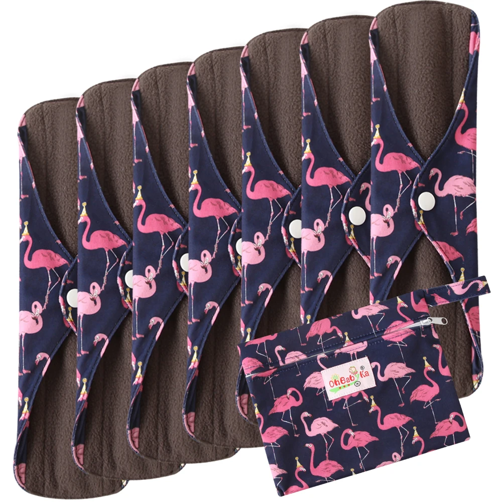 8 шт./компл. 7 шт. гигиенические многоразовые мягкие моющиеся салфетки с древесным