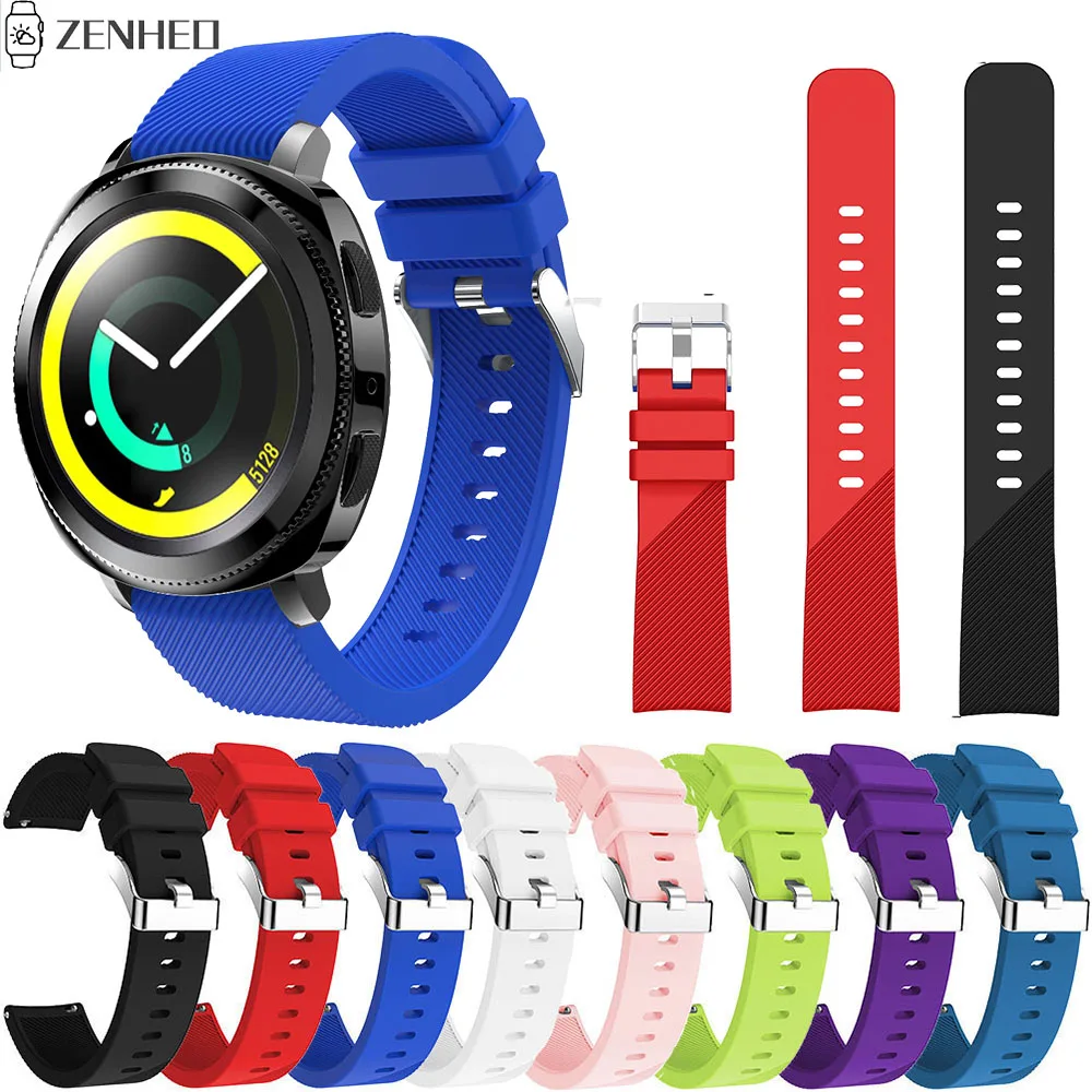 

20mm Silicone Watchband For Samsung Gear Sport/Gear S2 Smart Watch Band Replacement Bracelet Strap For Huami Amazfit GTR 42mm