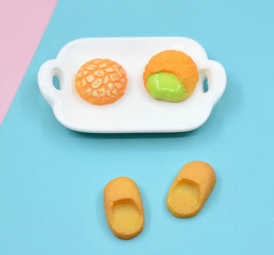 

Имитация печенья, хлеба, еды, кабошон с плоским основанием, Каваий, сделай сам, полимерное ремесло, украшение, миниатюрный кукольный домик