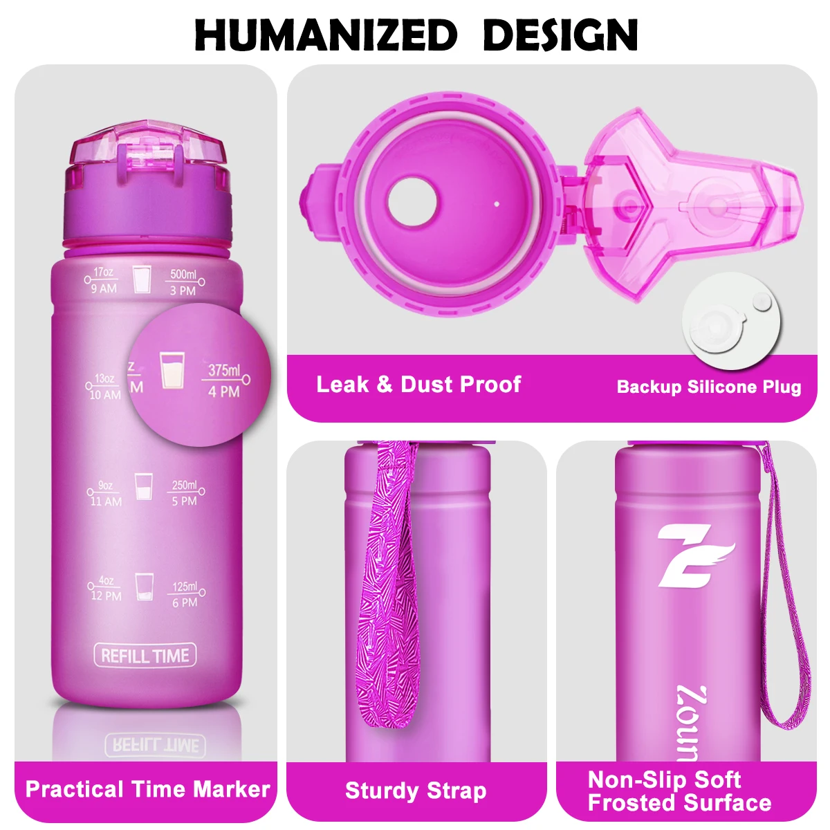 Лучшая Спортивная бутылка для воды из тритана и полиэстера пластиковая фитнеса