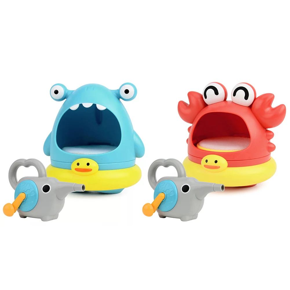 

Baby Kids Cute Cartoon Shark Bath Blowing Bubble Toys Bubble Maker Machine Swimming Bathtub Pool Toy Outdoor for Toddler Gifts