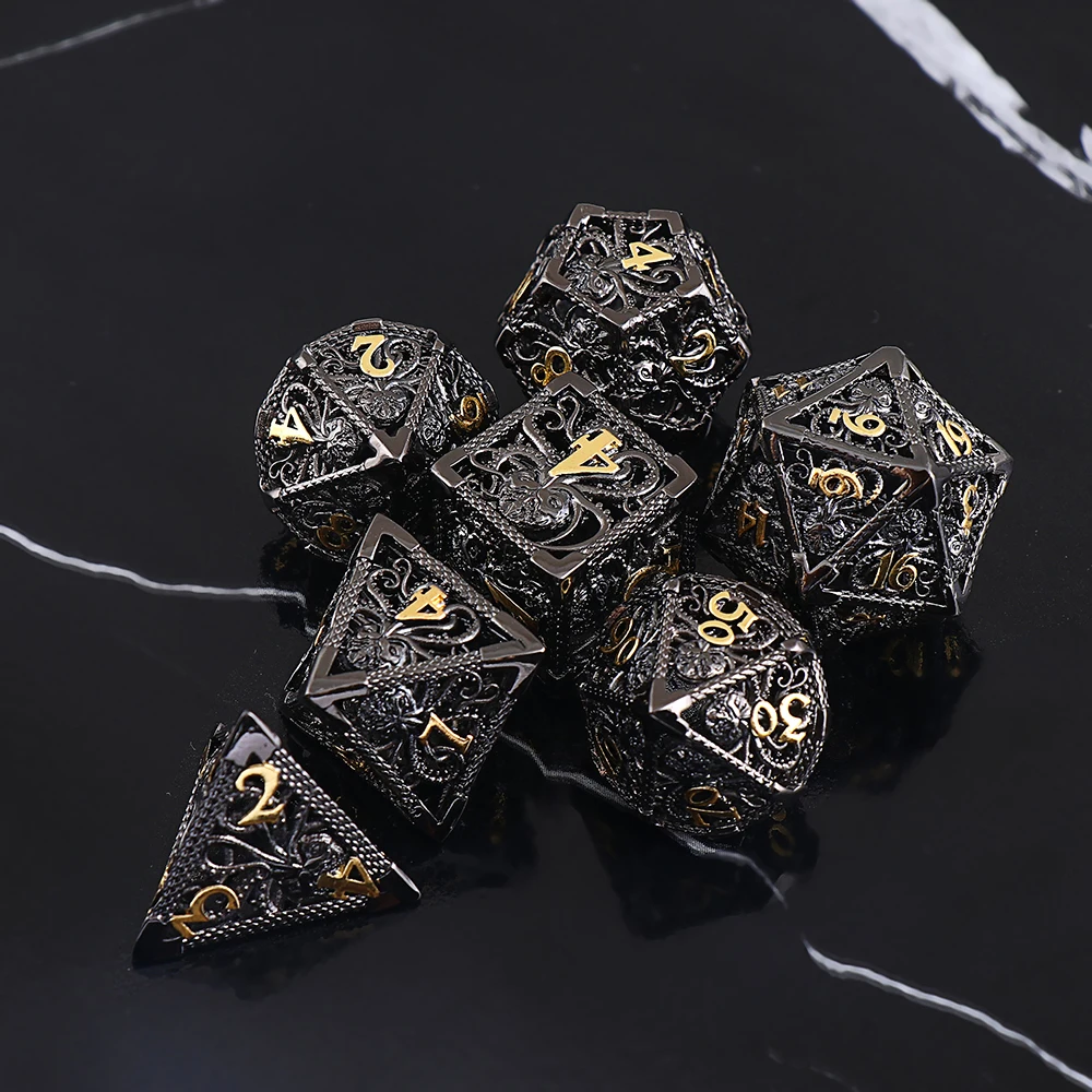 Набор металлических игральных костей из чистой меди (7 шт.) игральные кости Cthulhu