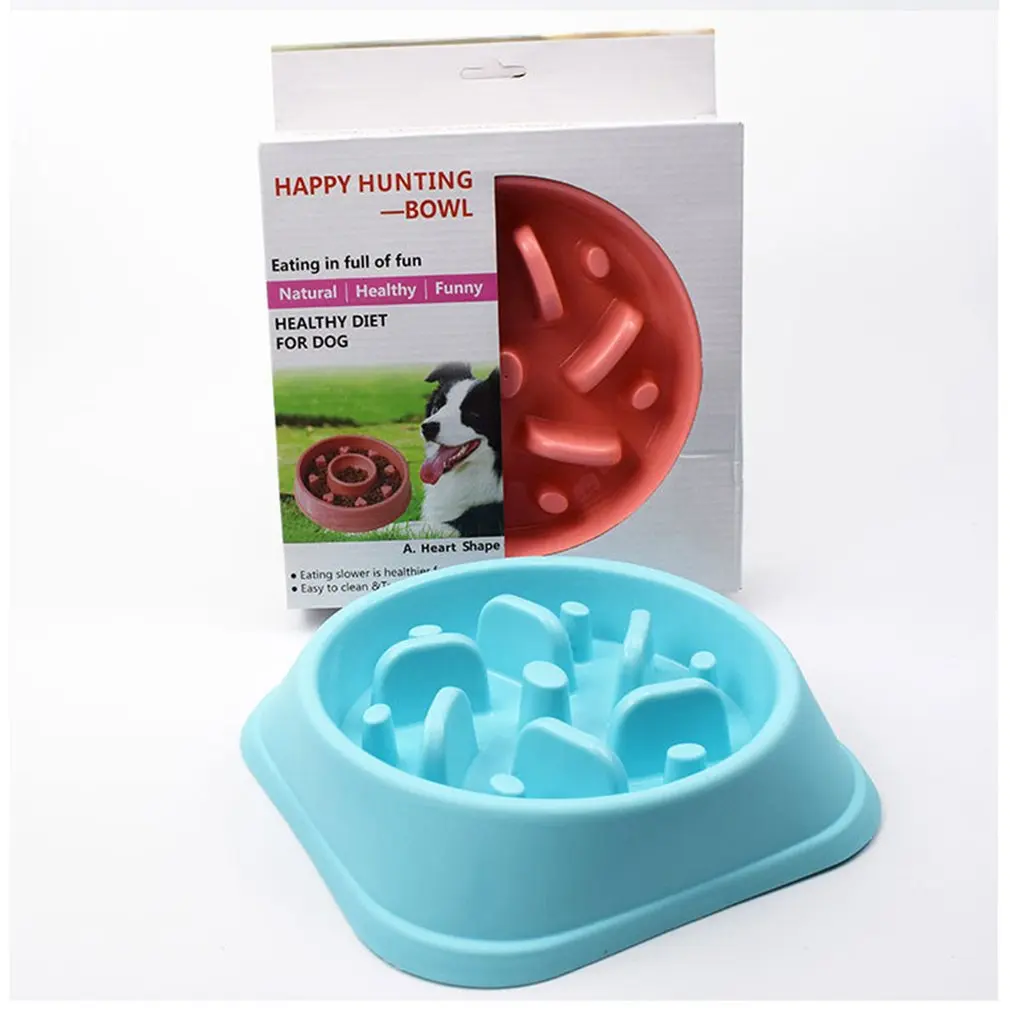 Домашние питомцы собака фидер чаша медленной еды Раздувание остановить Еда