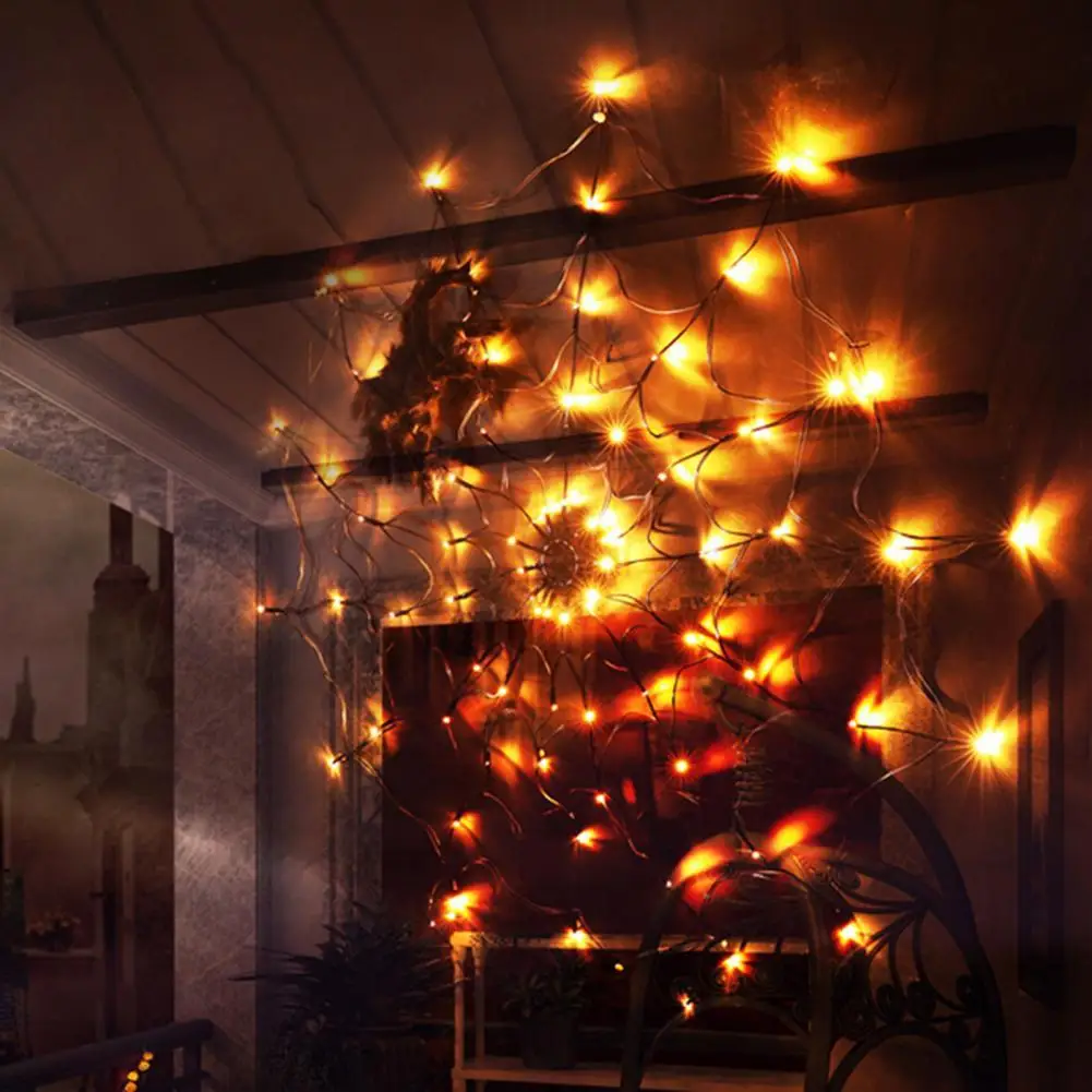 

1 компл. Светильник Spiderweb с привидениями праздничный сенсорный пластиковый креативный визуальный эффект светодиодный светильник декор для ...