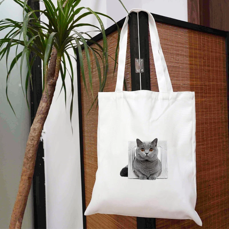 

Cat Cute Bag Woman Raffia Crochet Tote Ladies Transparent Large Canvas Mini Women's Shopping Woven Bags Brand Fabric Jute My Big