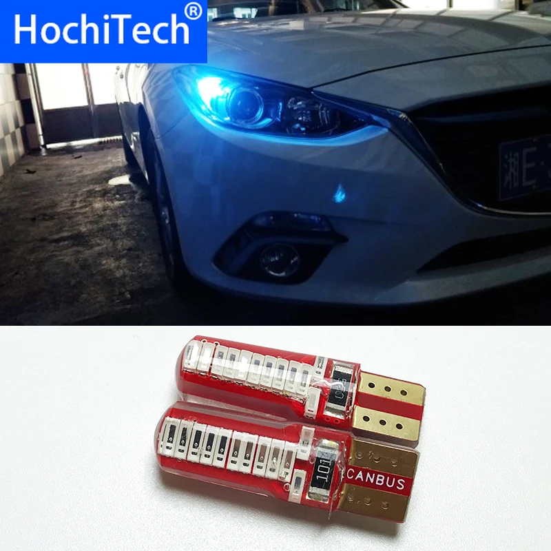 1 шт. Автомобильный светодиодный T10 194 W5W Canbus 5630 SMD габаритный фонарь белый синий