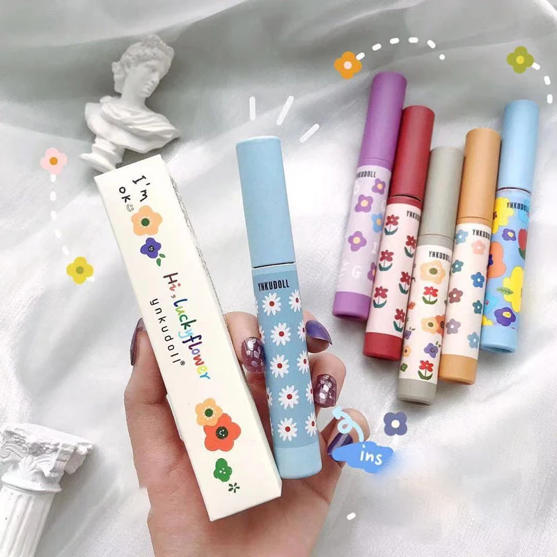 Матовая помада для губ набор бархатной глазури цвет очаровательный стойкий не