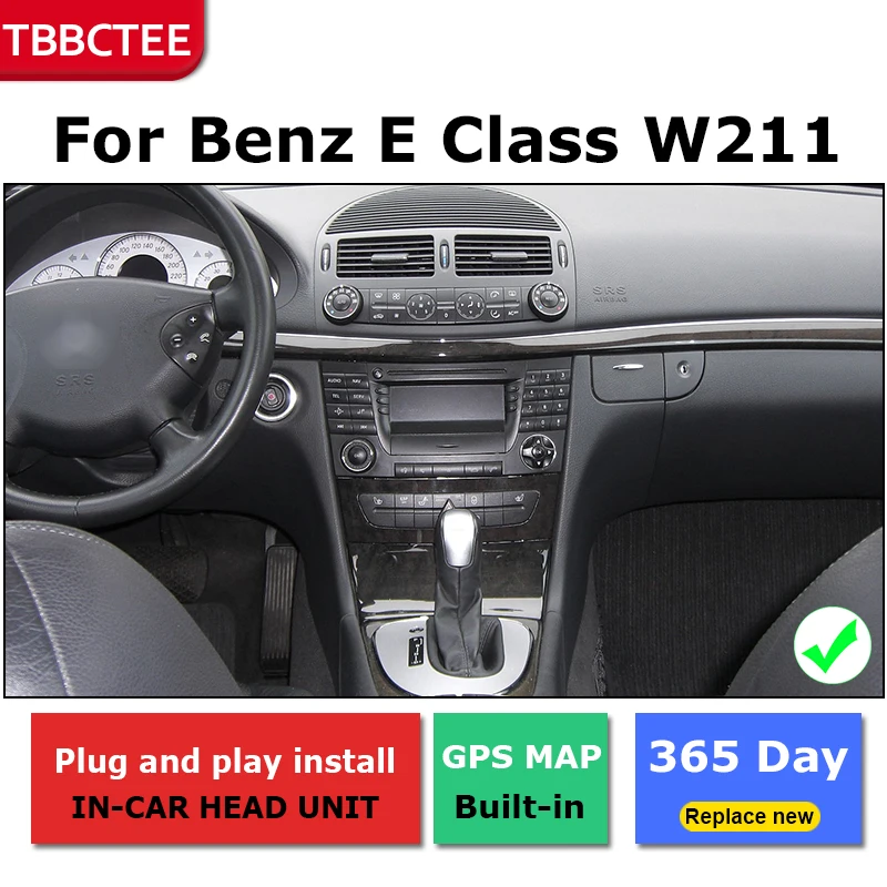 2 Din Android радио, Bluetooth, GPS навигация wifi стерео видео для Mercedes Benz E Class W211 2002~ 2009 Автомобильный мультимедийный плеер