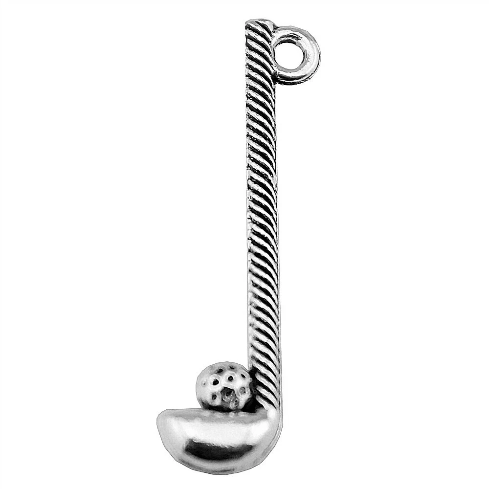 WYSIWYG 10pcs 32x8mm Pendant Golf Clubs Charm Pendants For Jewelry Making Antique Silver Color | Украшения и аксессуары