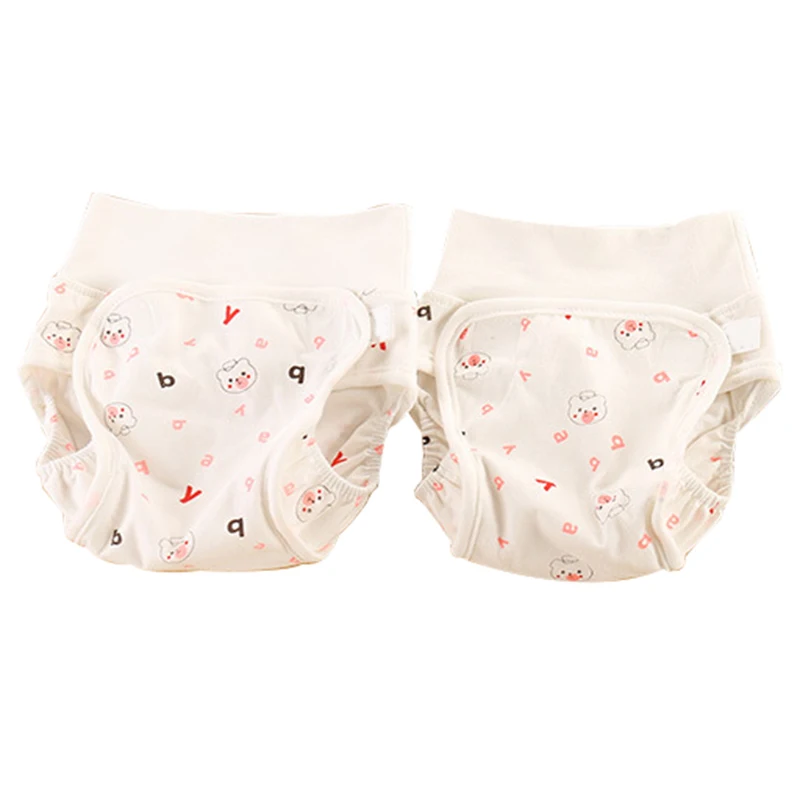 Детские Тканевые Многоразовые милые моющиеся кружевные трусики на подгузник