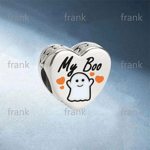 

ENG792015 My Boo Charm, White Enamel