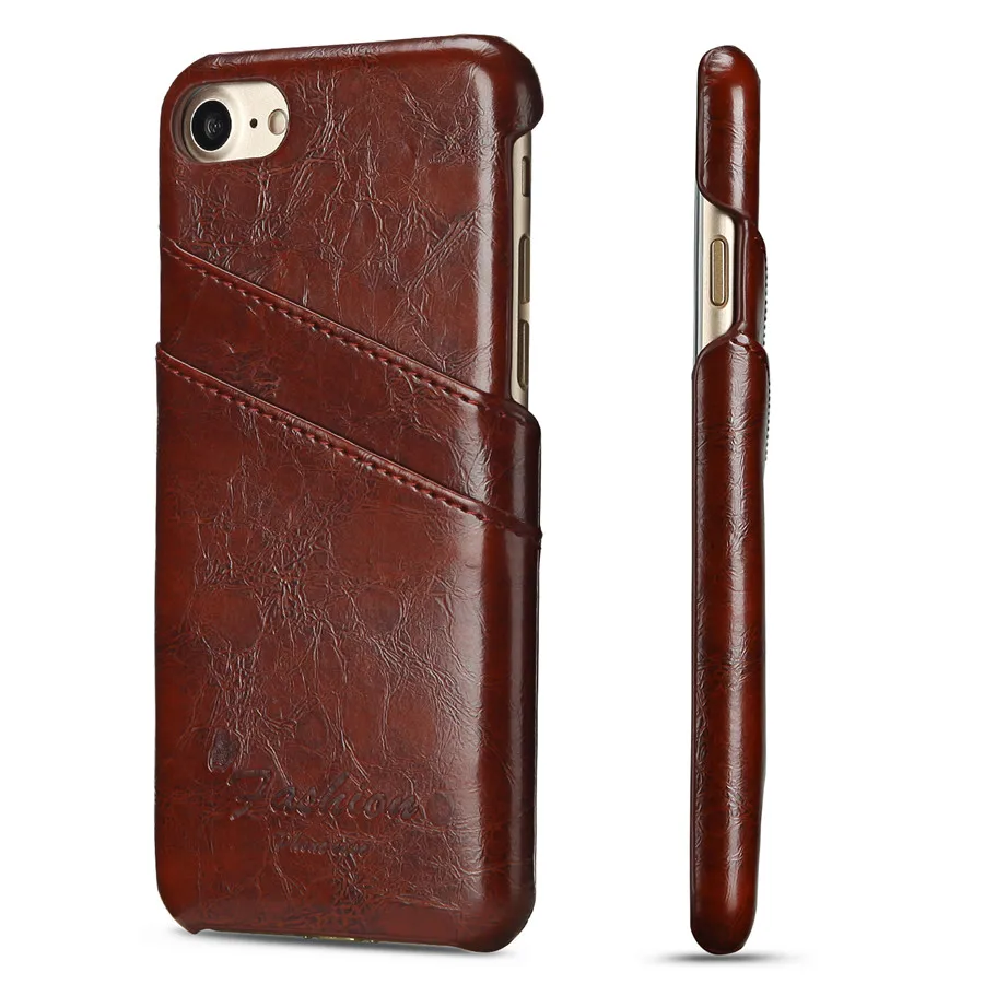 Genuine Real Leather For iPhone 7 Case XS Max X XR Retro Vintage Back Cover 8 6 6s Plus 5 5s SE Phone Bag Cases | Мобильные телефоны