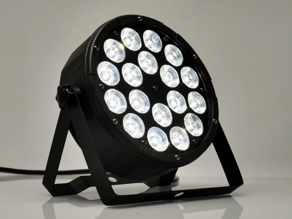 Большой объектив 18x12 вт led par светильник rgbw 4 в 1 dmx512 пластиковые par светильник профессиональный сценический свет dj светильник