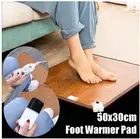 Кожаный греющий коврик для ног с 3 узорами, электрические нагревательные колодки водонепроницаемый, для ног, теплый коврик, термостат, согревающие инструменты, 220 В