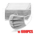 Маска для лица одноразовая трехслойная для взрослых, 10-600 шт.