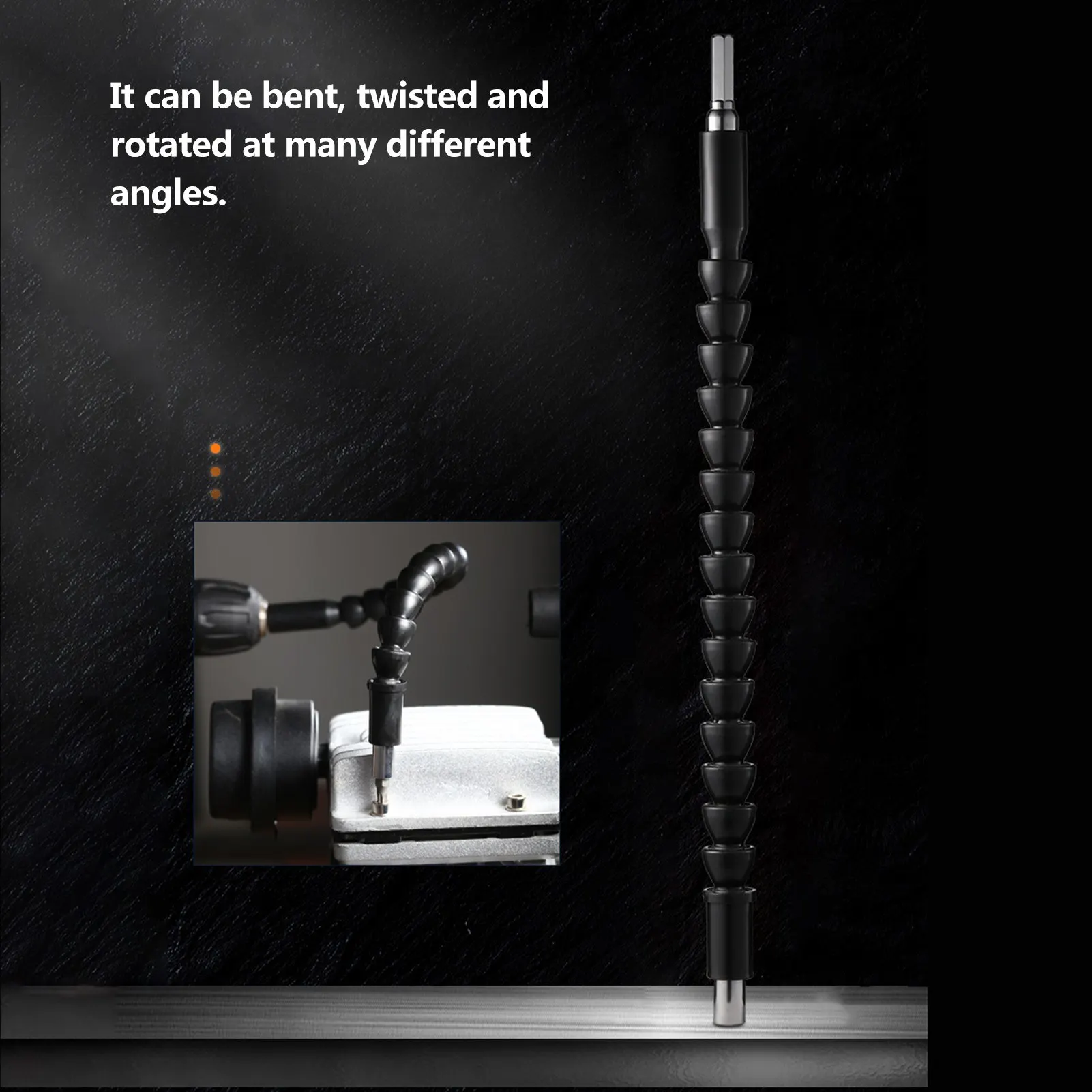 

1pcs Flexible Shaft Drill Bit Extension 11.61 Inch 295mm Shaft Extension Screwdriver Holder Po wer Drill