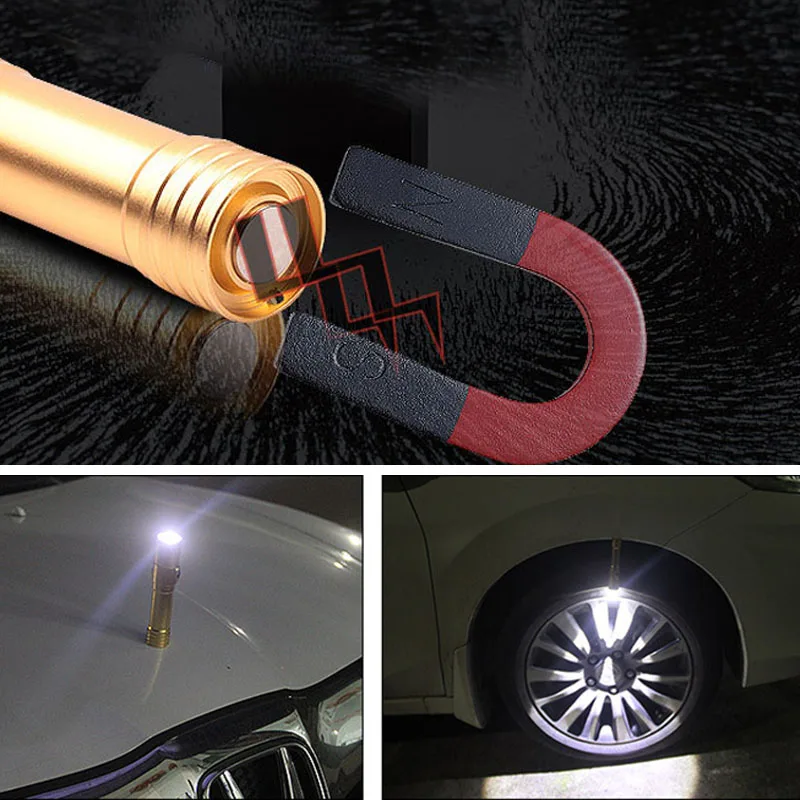 

Q5 LED Flashlight Portable Magnet Lanterna 18650 Tactical Flash Light Lamp Torch Powerful 1600 Lumens Zoomable Car Lighting