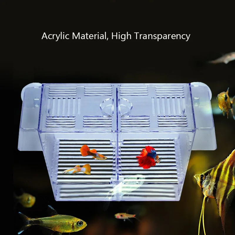 Акриловые аксессуары для аквариума изоляционный бокс разведения рыб