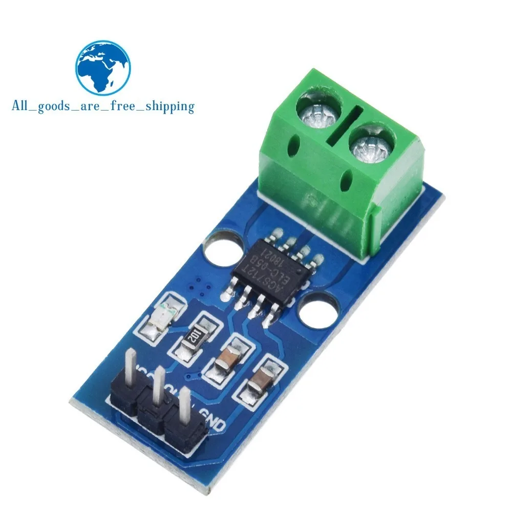 TZT Лидер продаж ACS712 5A 20A 30A диапазон зал Текущий сенсор модуль ACS712 модуль для Arduino 5A 20A 30A
