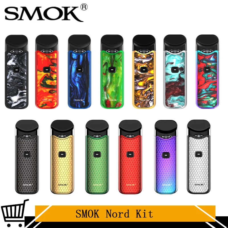 Smok Nord Pod стартовый набор 3 мл Форсунка картриджа 1100 мАч батарея сетка спиральная