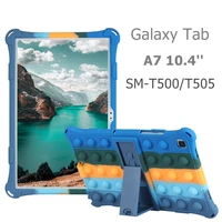 soft silicon case for samsung galaxy tab a7 case funda tablet cover for galaxy tab a7 sm t500 t505 10 4 stand protective shell
