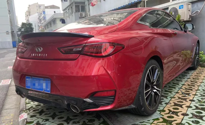 

For Infiniti Q60 Q60S Spoiler rear trunk wing lip spiler High quality ABS material Car Rear Wing Spoiler paint color 2016-2021