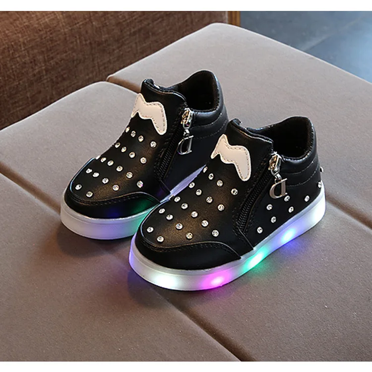 Led Luminous Shoes Glowing Sneaker Casual Kids Girls Princess Light Children Sneakers |