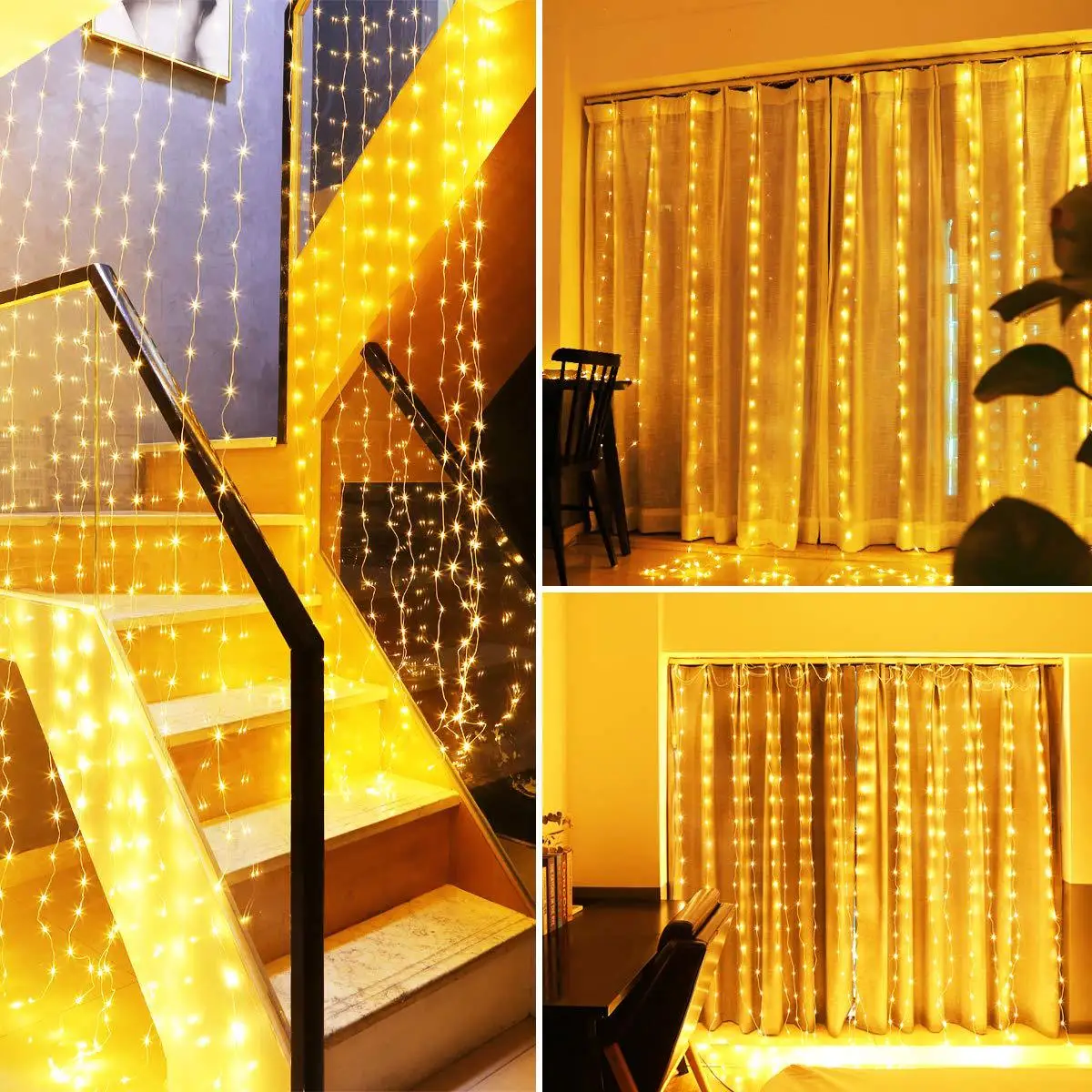 

Fairy Lights 3M LED Curtains String Lights Remote Control USB Christmas Decoration Festoon Led Light Garland Led Lights Navidad
