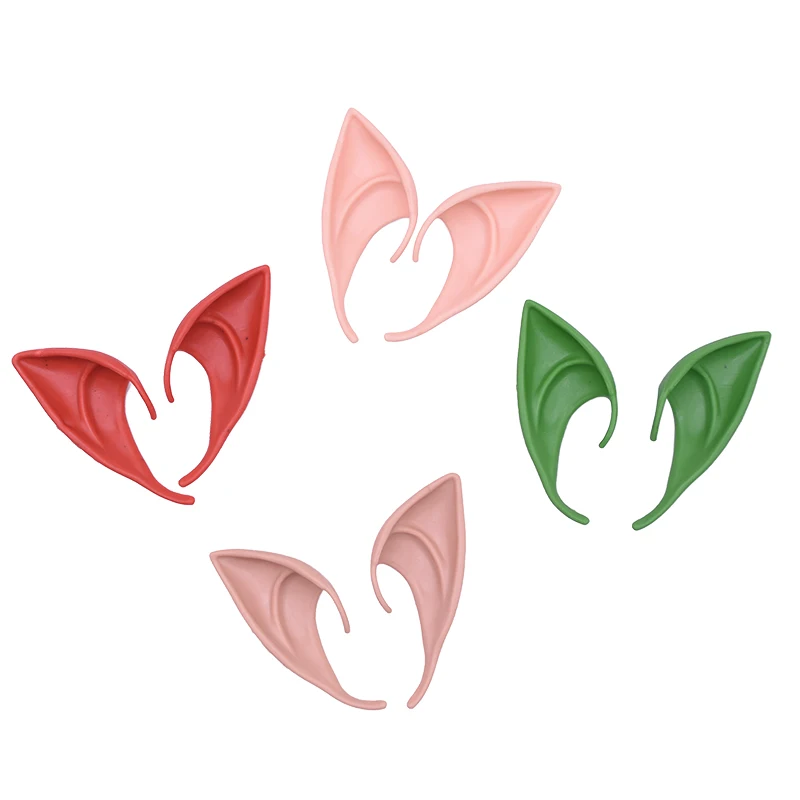 

1Pair Mysterious Angel Elf Ears Cosplay Favor Latex Soft Elf Ears Pointed For Masquerade Halloween Party Costumes Decor Props