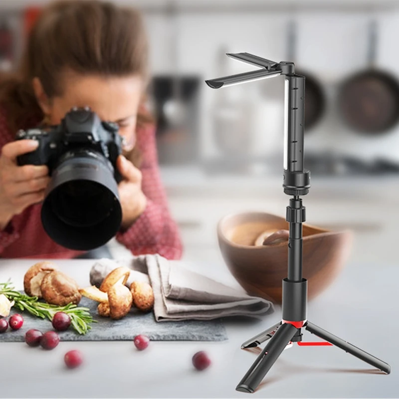 

LED Portable Wireless Photography Lights Foldable Live Video Fill Light Comes with Desktop Stand