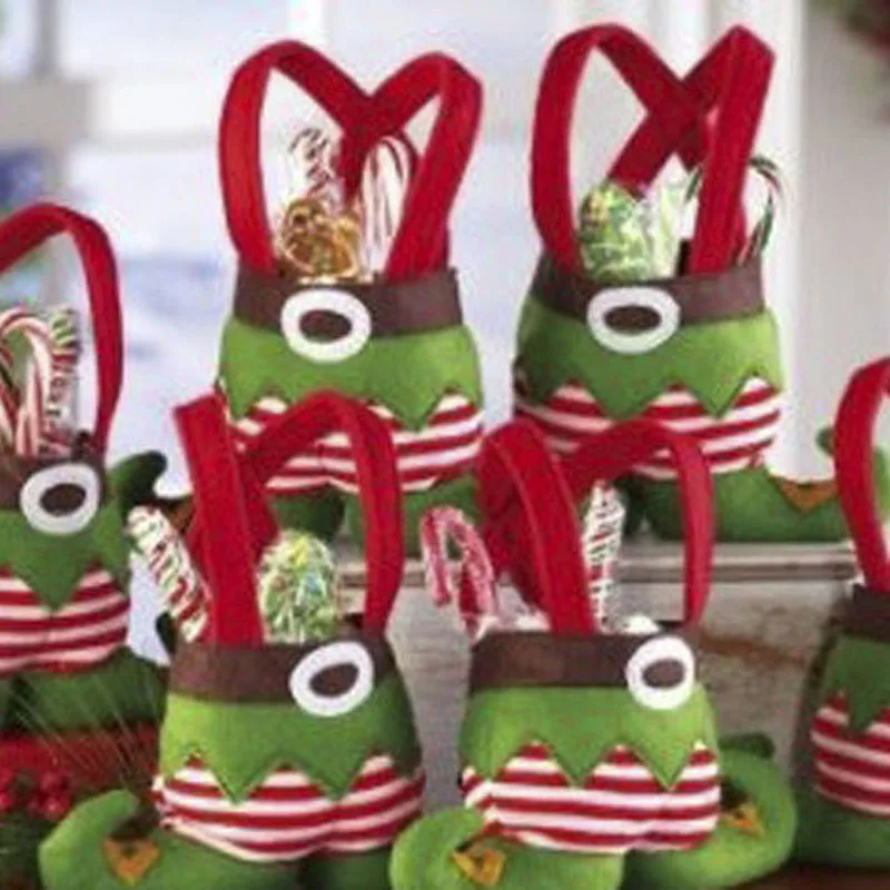 Рождественские конфеты сумки Navidad счастливые рождественские подарочные сумки Санта-Клаус Рождественская елка упаковочные сумки счастливый год