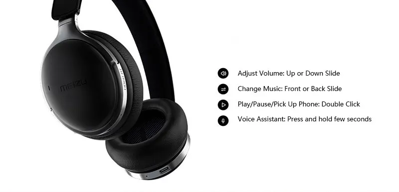 Meizu HD60 наушники HIFI стерео бас Музыка гарнитура корпус из алюминиевого сплава низкие искажения наушники с микрофоном для Meizu 16T
