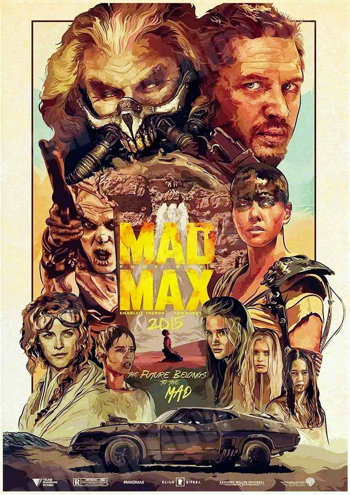 O Alien Fallout целлюлозно-фантастические Mad Max винтажные Плакаты для паба бар кино Декор классическое кино-стикеры Настенные металлические оловянные табличка, пластинка MN141 - Цвет: O