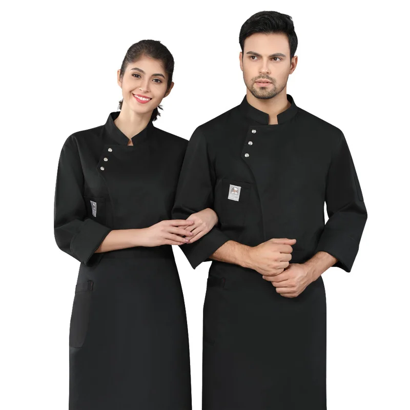Food Service Chef Jacket Restaurant Hotel BBQ Kitchen Uniforms Catering Overalls Breathable Barista Baker Work Uniform | Тематическая