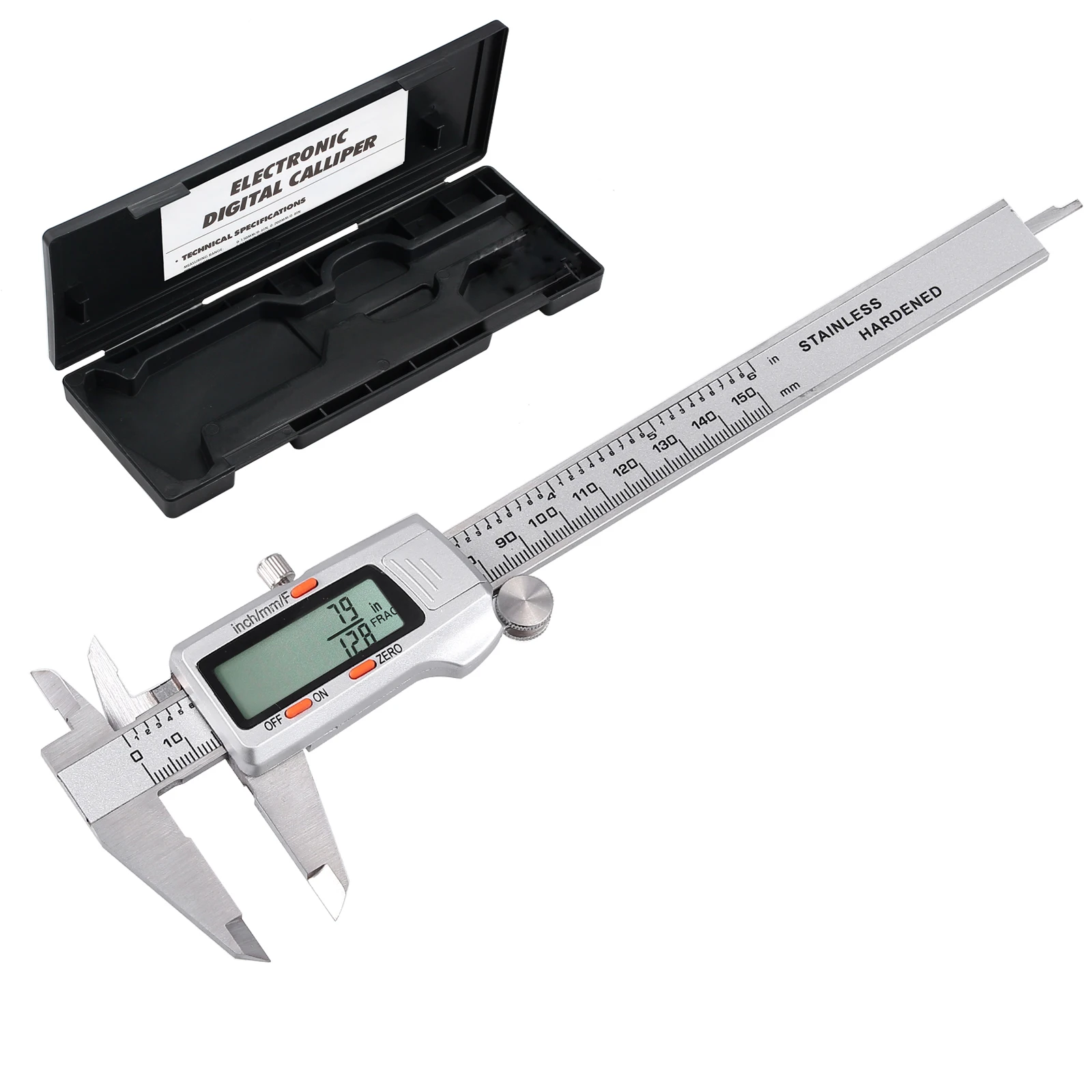 Proster 150 мм Нержавеющая сталь цифровой штангенциркуль с нониусом из нержавеющей