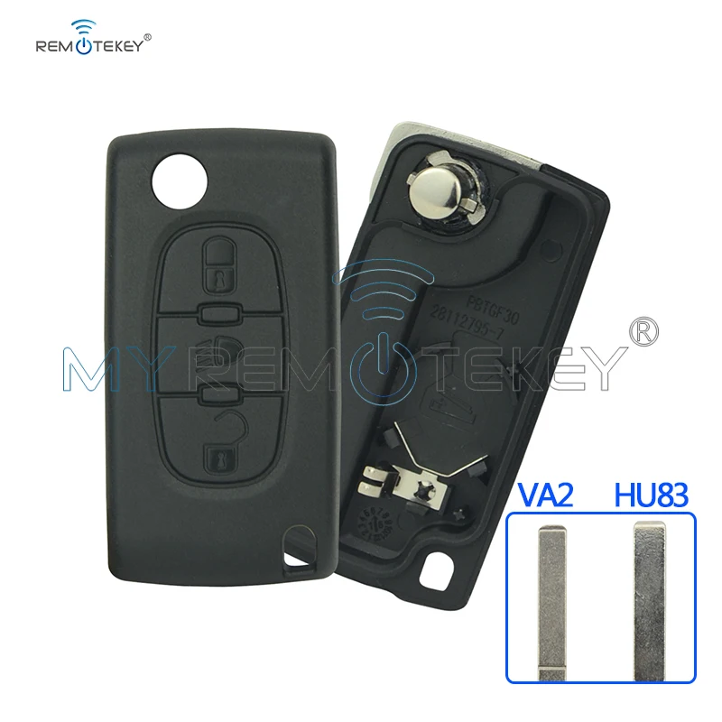 Remtekey 2 шт. для Citroen C2 C3 C4 C5 C6 C8 3 кнопки флип-чехол оболочка Fob VA2 Blade CE0523 | Автомобили и