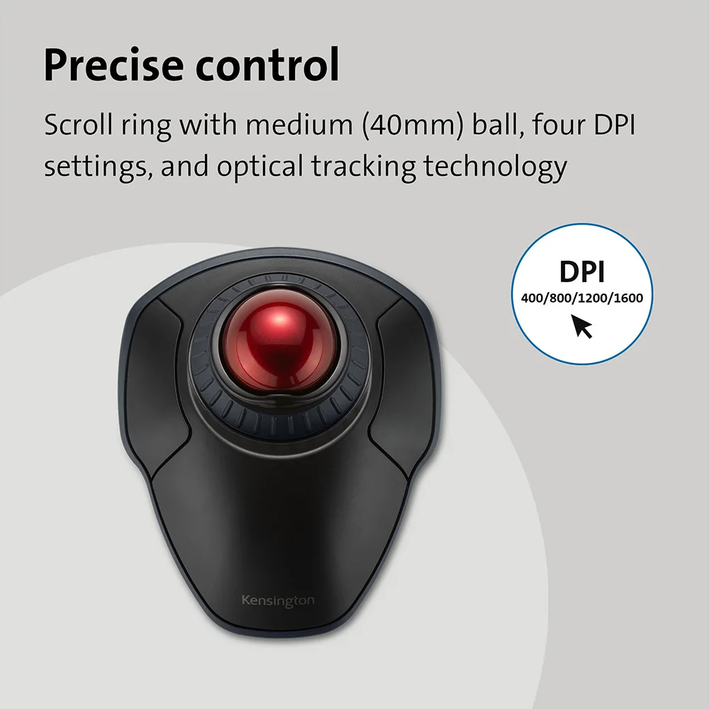 New Arrival Kensington Original Orbit Wireless Trackball Mouse 2.4GHz+Bluetooth with Scroll Ring for AutoCAD K70992/K70993 | Компьютеры и