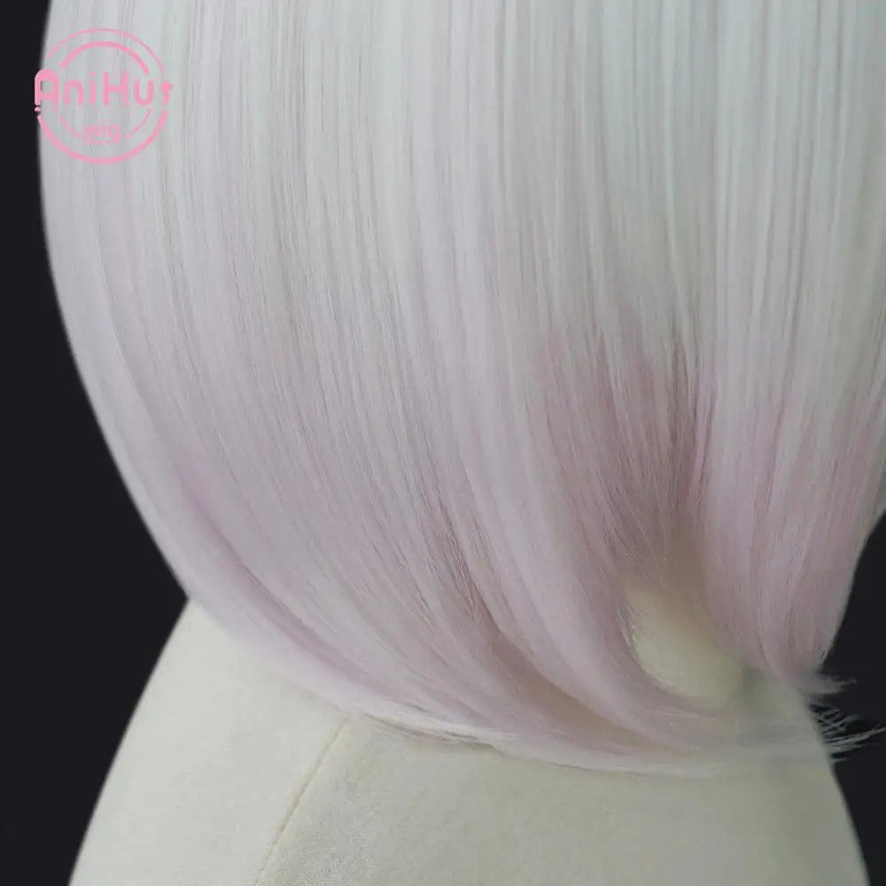 Парик для косплея HMS Sirius из термостойких синтетических волос розовый белый парик