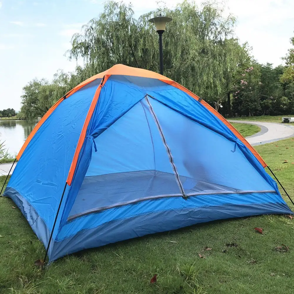 

Camping Tent 3-4 Person Outdoor Automatic Tents Oxford Cloth Family Dome Tent For Hiking Travel With Bag Палатка Туристическая